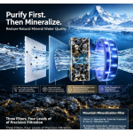 AIHUAPU AHP‑S4 1000G Mountain‑Spring Mineral RO Water Purifier, Dual Water(Pure Water / Strontium‑Rich Mineral Water), Smart Display Faucet, UV Mineralization Filter